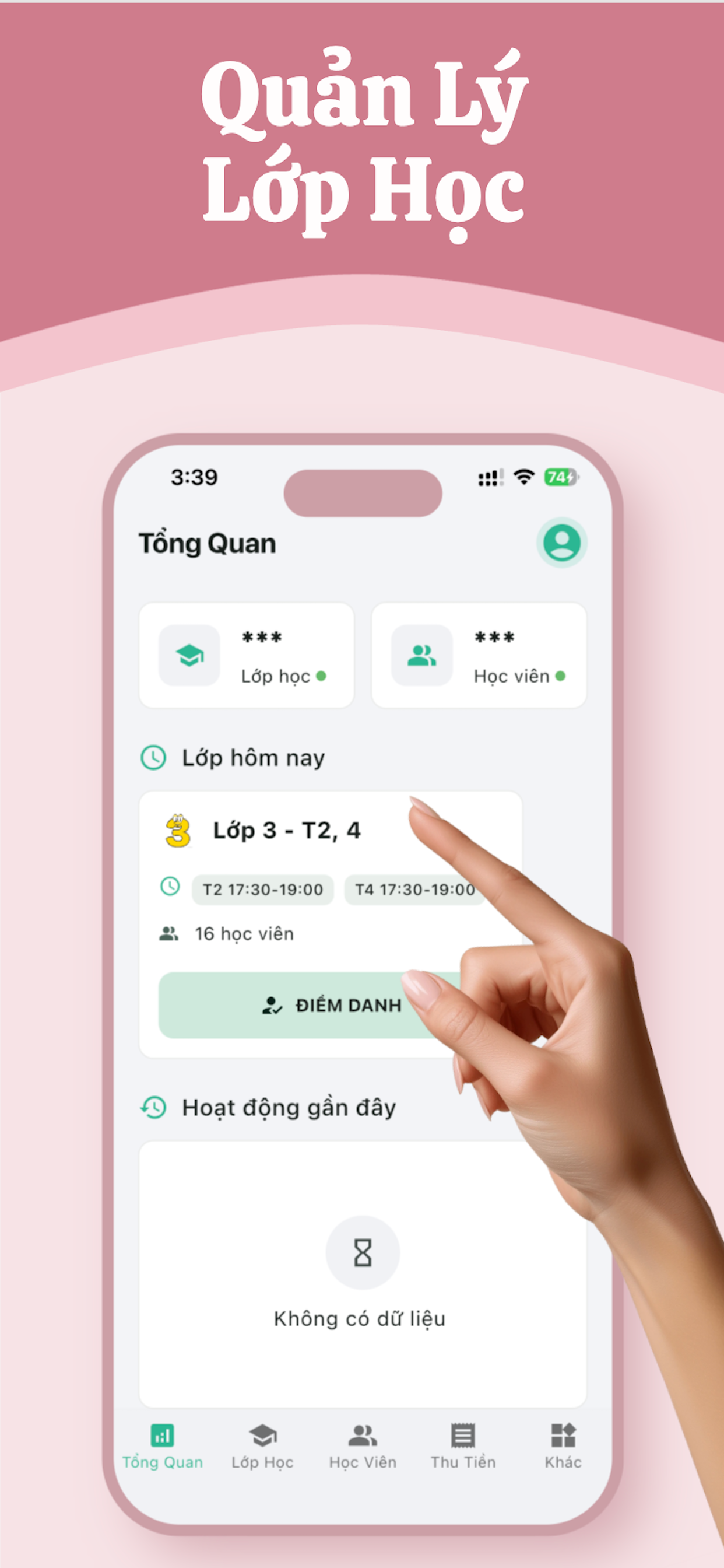 Quản Lý Lớp Học App Screenshots