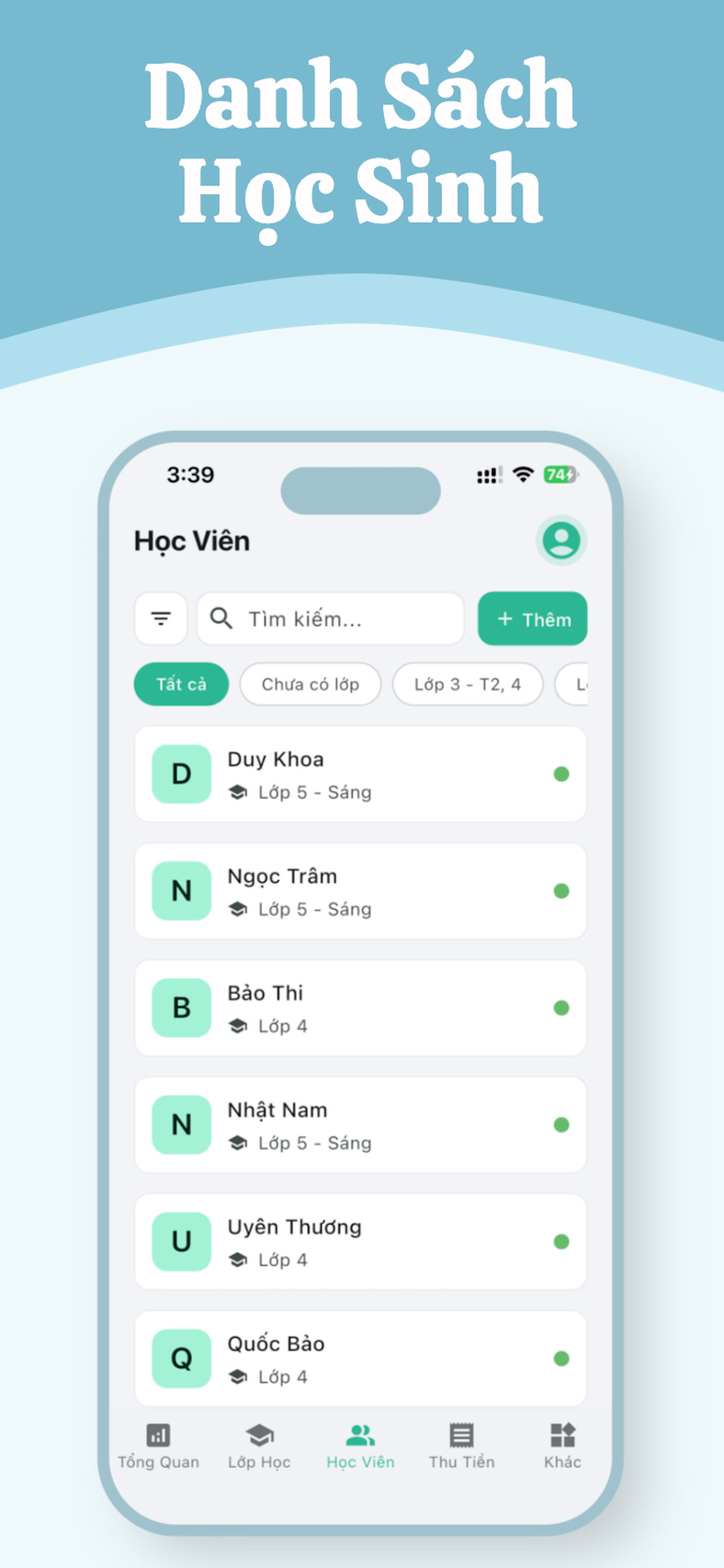 Quản lý học sinh